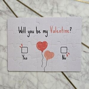 Valentine's Day Puzzle Card Gifts Gift Box Included